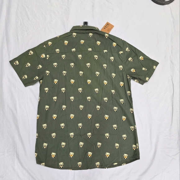 Tillys VSTR Panda Print Short Sleeve Button Up [52] - Picture 2 of 4
